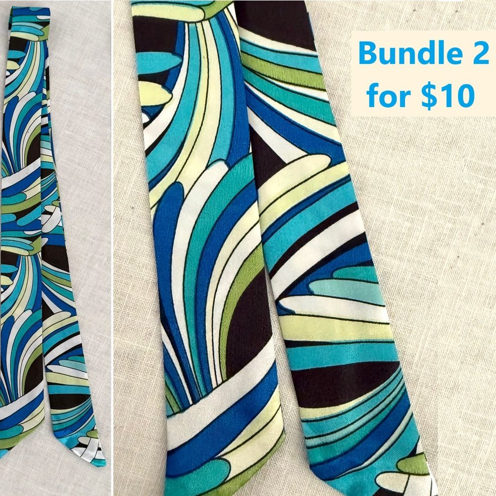 Retro Chic Silk Scarf Vibrant Blue Boho Luxe Accessory Effortless Style (11)